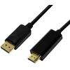 LOGILINK CV0129 LOGILINK - DisplayPort laidas, DP 1.2 iki HDMI 1.4, juodas, 5m