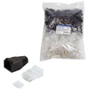 LOGILINK MP0024 LOGILINK - Kištukinė jungtis Cat.6 RJ45 100vnt. komplektas, neekranuotas, juodas