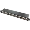 LOGILINK NP0061 LOGILINK- Patch Panel 19 montavimas Cat.6A STP 24 jungtys, juodos