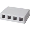 „LogiLink Keystone“ paviršinio montavimo dėžutė, 4 prievadų UTP, balta (NK4034)