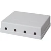 „LogiLink Keystone“ paviršinio montavimo dėžutė, 4 prievadų UTP, balta (NK4034)