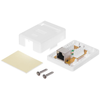 Netrack pilnas lizdas, montuojamas ant paviršiaus, 1 x RJ45 8p8c FTP 6 LSA kat