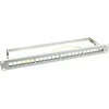 LOGILINK NK4041 LOGILINK- Keystone Panel for 24 Keystone Jacks / Coupler, ekranuotas, pilkas