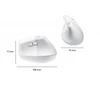 Pelė Logitech Lift, Baltos spalvos