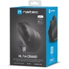 Natec | Vertikali pelė | Crake 2 | Wireless | Vertikali pelė | Bluetooth, 2.4GHz | Juodas