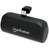Išorinė baterija Manhattan ličio jonų (Li-Ion) 5000 mAh, juoda