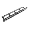 LANBERG PPKS-1224-B Keystone patch panelė, 24 portų, pakopinė, 1U, su organizatoriumi, juoda