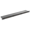 LANBERG PPS5-0024-B komutacinė panelė, 24 prievadų, 0.5U, 5e kat., ekranuota, juoda