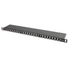 LANBERG PPS5-0024-B komutacinė panelė, 24 prievadų, 0.5U, 5e kat., ekranuota, juoda
