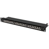 LANBERG patch panel 24 port 1U cat.7 FTP juodas