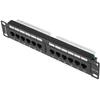 LANBERG PPU5-9012-B Patch Panel 10 colių 12 prievadų 1U cat.5e juoda