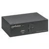 Intracom MANHATTAN KVM jungiklis DisplayPort/USB 2x1 4K 60Hz