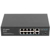 Šakotuvas LANBERG jungiklis PoE 19 colių 10 prievadų 100MB 8 jungtys PoE 30W/prievadas max 120w RSFE-8P-2GE nevaldomas