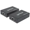 Intracom MANHATTAN 1080p HDMI per IP plėtiklio rinkinys Prailgina 1080p signalą iki 120m su jungikliu ir vienu Ethernet kabeliu IR palaikymas Juodas
