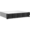 Serveris QNAP TS-1264U-RP NAS Rack (2U) Ethernet LAN Aliuminio, Juodas