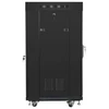 Lanberg grindų pastatoma rack spintelė 19" 22U 600x600 juoda stiklinės durys LCD V2