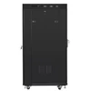 LANBERG FF01-8822-12BL laisvai pastatomas stovas 19 colių savaime surenkamas plokščias paketas 22U/800x800mm juodas stiklinių durų LCD