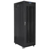 LANBERG FF01-8227-23BL laisvai pastatomas stovas 19 colių savaime surenkamas plokščias paketas 27U/800x1200mm juodas tinklinės durys LCD