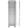 LANBERG laisvai pastatoma stelažinė spintelė 19/42U 600x800 stiklinių durelių LCD plokščias komplektas pilkas V2