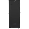 LANBERG FF01-8227-23BL laisvai pastatomas stovas 19 colių savaime surenkamas plokščias paketas 27U/800x1200mm juodas tinklinės durys LCD
