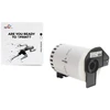 Tb Print TBEB-DK22243 Brother Juodas etiketės ant baltos spalvos 102x30,48 mm