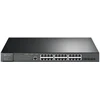 Šakotuvas TP-LINK | 24 prievadų gigabito ir 4 prievadų 10GE SFP+ L2+ valdomas komutatorius su 24 prievadų PoE+ | TL-SG3428XMP JetStream | Valdomas L2+ | Montuojamas į lentyną