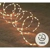 Vielinė LED lempučių girlianda sidabrine viela 300LED/5m