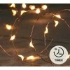 Vielinė LED lempučių girlianda vario spalvos viela 100LED/5m