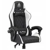 Alpha Gaming Žaidimų kėdė, pasukama biuro žaidimų kėdė KEVLAR Baltas