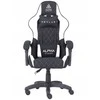 Alpha Gaming Žaidimų kėdė, pasukama biuro žaidimų kėdė KEVLAR Baltas