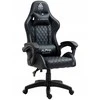 Alpha Gaming Žaidimų kėdė, pasukama biuro kėdė, juodas audinys KEVLAR Juodas