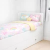 Atbmeble Vaikiška lovytė SMART 4in1 su komoda ir vystymo stalu 120x60 cm / 170x60 cm Balta