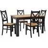 Ebes Furniture Modernus virtuvės komplektas, stalas ir 4 kėdės