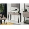 Elegantiškas rašomasis stalas su stalčiais 100 cm smėlio spalvos ir juodos spalvos LUND