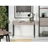Elegantiškas rašomasis stalas su stalčiais 100 cm smėlio spalvos ir juodos spalvos LUND