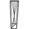 Framado Metalinis Stovas Gėlėms RIVER Juodas 100 cm
