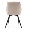 Home Design GLAMOUR GLAMOUR MINŠTA DAUGINĖ KĖDĖ, MODERNAUS VELIŪRAS, Smėlio spalvos