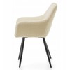 Home Design GLAMOUR GLAMOUR MINŠTA DAUGINĖ KĖDĖ, MODERNAUS VELIŪRAS, Smėlio spalvos