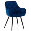Home Design GLAMOUR GLAMOUR MINŠTA DYGINĖ KĖDĖ, MODERNUS VELIŪRAS, TAISYVAI MĖLYNA