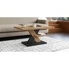 Ifuture Kavos Staliukas su lentyna CROSS MAT OAK CRAFT GOLDEN