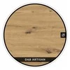Ifuture Apvalus Kavos Staliukas Su Lentynėle NOOX Artisan Oak/Juodas