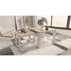 Ištraukiamų stalų komplektas kavos staliukas svetainei Loft ARTISAN Baltas