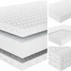 Kietas čiužinys 140x200 SENPURO PURE COMFORT H3/H4 – dvipusis, 7 zonų su nuimamu užvalkalu