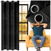 Moredeco Aksominė užuolaida Velvet 140 × 250 cm – juoda/smėlio/grafito/mėlyna/žalia spalva, blackout, su žiedais 1 vnt.