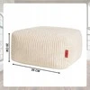 Pufas sėdmaišis 75x75x100 cm beige corduroy Cronen