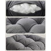 Sulankstomas sodo gultas su pagalve LAZYhome – reguliuojamas, plieno rėmas, 178 cm