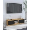 TV staliukas TV spintelė 120 cm – LanceLot ąžuolas / juoda