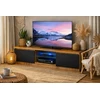 TV staliukas TV spintelė 120 cm – LanceLot ąžuolas / juoda
