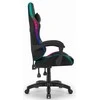 Žaidimų kėdė, biuro pasukama kėdė Hell's Chair HC-1000 juoda LED RGB