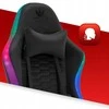 Žaidimų kėdė, biuro pasukama kėdė Hell's Chair HC-1000 juoda LED RGB